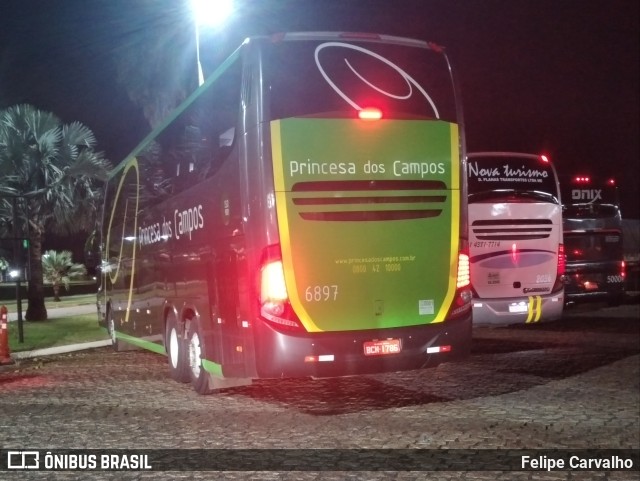 Expresso Princesa dos Campos 6897 na cidade de Santa Bárbara d`Oeste, São Paulo, Brasil, por Felipe Carvalho. ID da foto: 9737012.