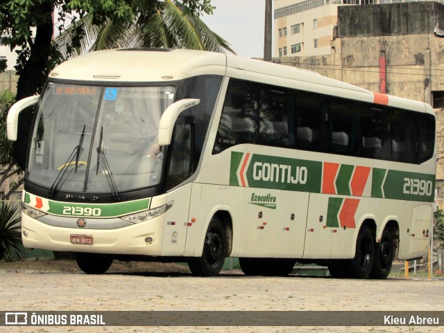 Empresa Gontijo de Transportes 21390 na cidade de Fortaleza, Ceará, Brasil, por Kieu Abreu. ID da foto: 9737619.