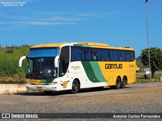 Empresa Gontijo de Transportes 17330 na cidade de João Monlevade, Minas Gerais, Brasil, por Antonio Carlos Fernandes. Número da foto: #9736463.