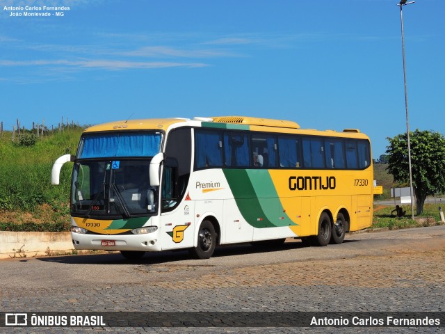 Empresa Gontijo de Transportes 17330 na cidade de João Monlevade, Minas Gerais, Brasil, por Antonio Carlos Fernandes. ID da foto: 9736463.