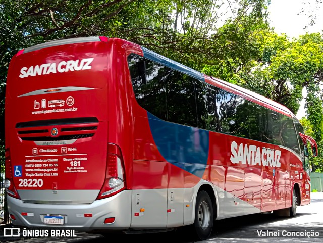 Viação Santa Cruz 28220 na cidade de São Paulo, São Paulo, Brasil, por Valnei Conceição. Número da foto: #9737164.