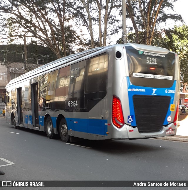 Viação Paratodos > São Jorge > Metropolitana São Paulo > Mobibrasil 6 3164 na cidade de São Paulo, São Paulo, Brasil, por Andre Santos de Moraes. Número da foto: #9737249.
