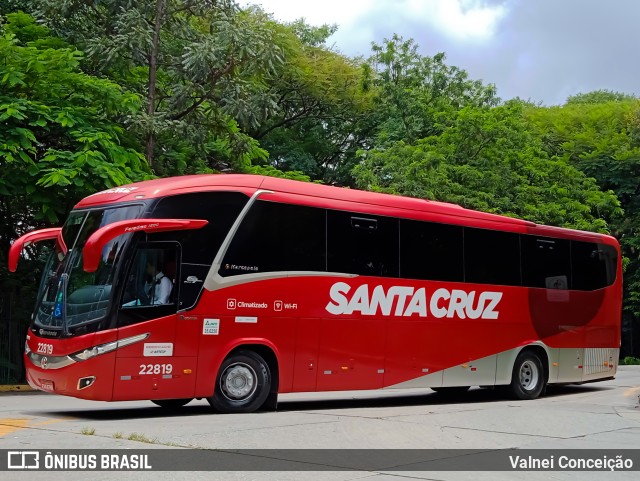 Viação Santa Cruz 22819 na cidade de São Paulo, São Paulo, Brasil, por Valnei Conceição. ID da foto: 9736788.