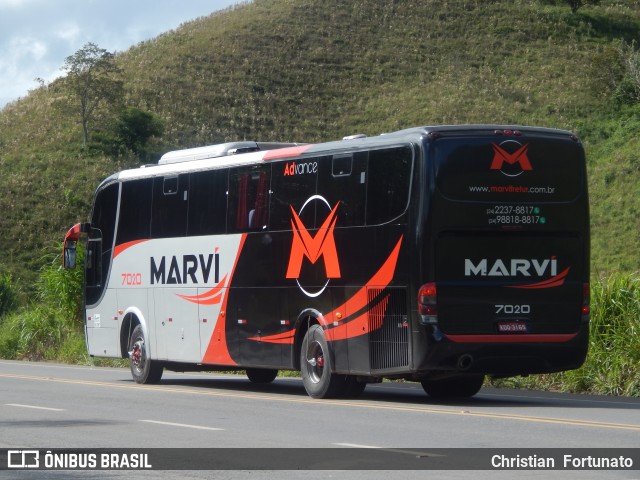 Marvi Fretamento e Turismo 7020 na cidade de Coimbra, Minas Gerais, Brasil, por Christian  Fortunato. Número da foto: #9740124.