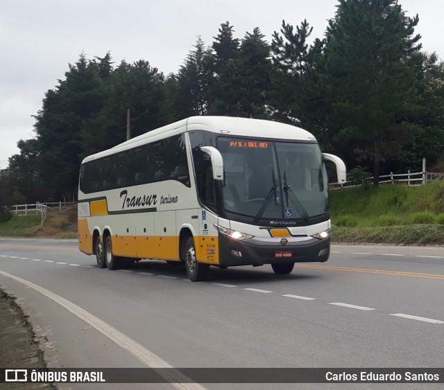 Transur - Transporte Rodoviário Mansur 8560 na cidade de São João del Rei, Minas Gerais, Brasil, por Carlos Eduardo Santos. ID da foto: 9738435.