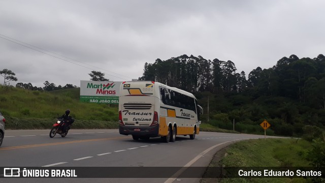 Transur - Transporte Rodoviário Mansur 8560 na cidade de São João del Rei, Minas Gerais, Brasil, por Carlos Eduardo Santos. Número da foto: #9738438.