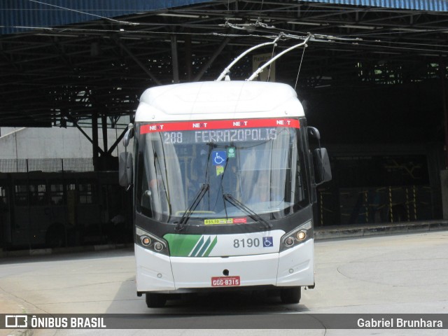 Next Mobilidade - ABC Sistema de Transporte 8190 na cidade de Diadema, São Paulo, Brasil, por Gabriel Brunhara. ID da foto: 9738228.