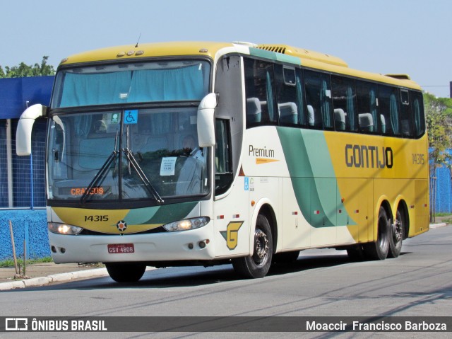 Empresa Gontijo de Transportes 14315 na cidade de São Paulo, São Paulo, Brasil, por Moaccir  Francisco Barboza. ID da foto: 9739785.