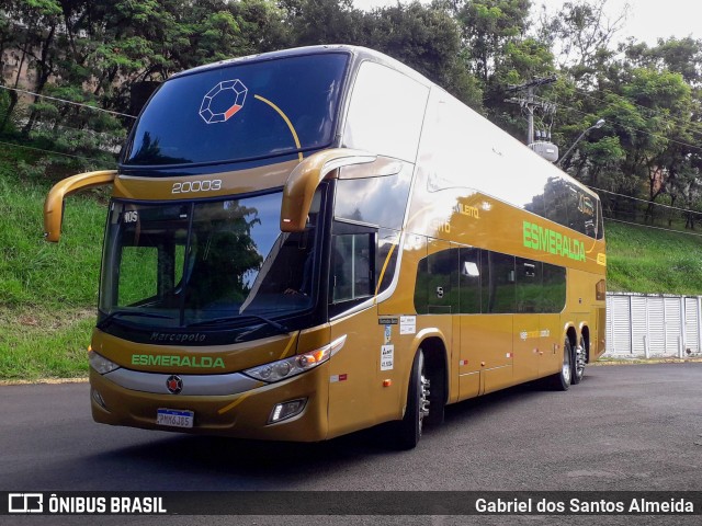 Viação Esmeralda Transportes 20003 na cidade de Botucatu, São Paulo, Brasil, por Gabriel dos Santos Almeida. Número da foto: #9739918.