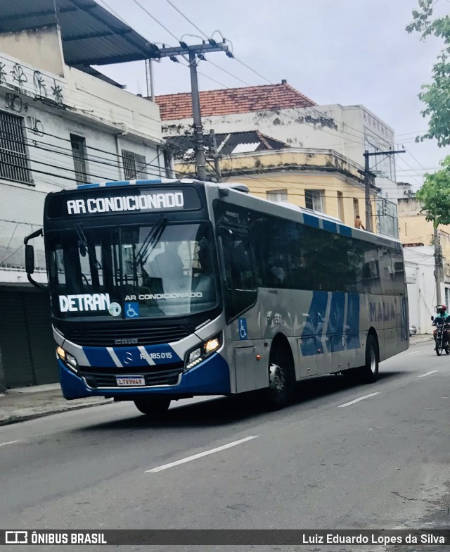 Viação Mauá RJ 185.015 na cidade de Niterói, Rio de Janeiro, Brasil, por Luiz Eduardo Lopes da Silva. Número da foto: #9739771.