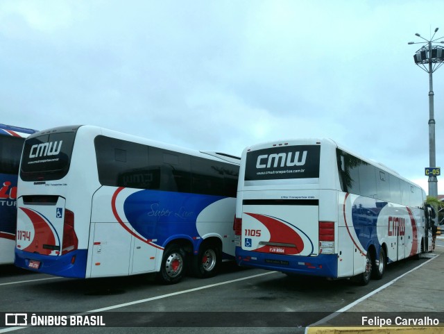 CMW Transportes 1105 na cidade de Aparecida, São Paulo, Brasil, por Felipe Carvalho. Número da foto: #9740433.
