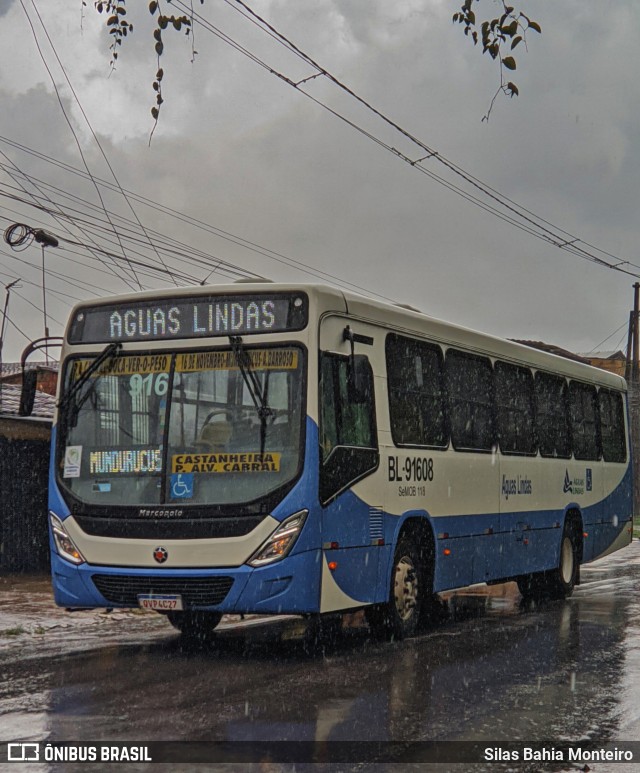 Transportes Águas Lindas BL-91608 na cidade de Ananindeua, Pará, Brasil, por Silas Bahia Monteiro. Número da foto: #9738448.