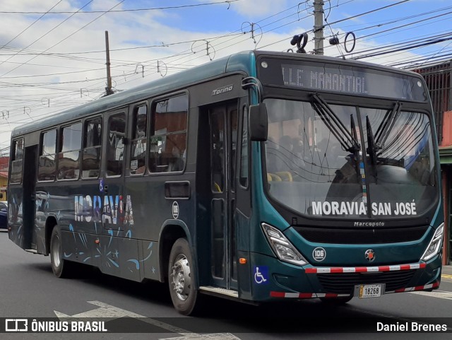 Transportes Paracito 106 na cidade de San Vicente, Moravia, San José, Costa Rica, por Daniel Brenes. Número da foto: #9739625.