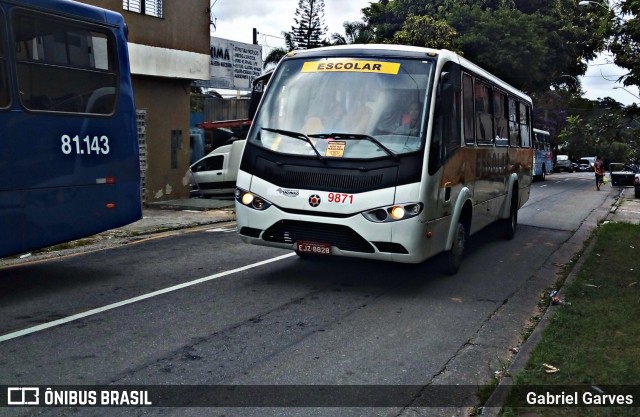 Auto Viação ABC - Escolar 9871 na cidade de São Bernardo do Campo, São Paulo, Brasil, por Gabriel Garves. Número da foto: #9739843.