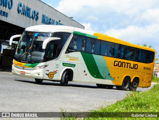 Empresa Gontijo de Transportes 18465 na cidade de Santo Antônio de Jesus, Bahia, Brasil, por Gabriel Lisboa. ID da foto: 9738252.