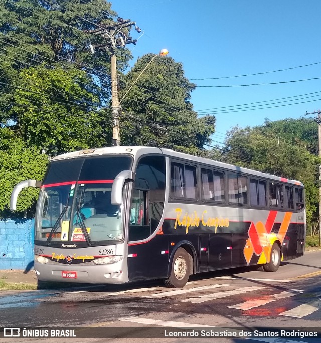 Rápido Campinas 82286 na cidade de Campinas, São Paulo, Brasil, por Leonardo Sebastiao dos Santos Rodrigues. Número da foto: #9738574.