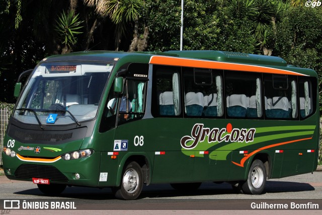 Viação Graciosa 08 na cidade de Curitiba, Paraná, Brasil, por Guilherme Bomfim. Número da foto: #9739058.