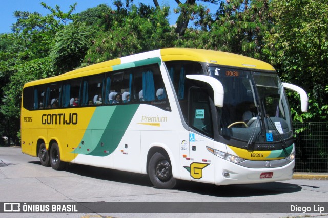 Empresa Gontijo de Transportes 18315 na cidade de São Paulo, São Paulo, Brasil, por Diego Lip. ID da foto: 9737910.