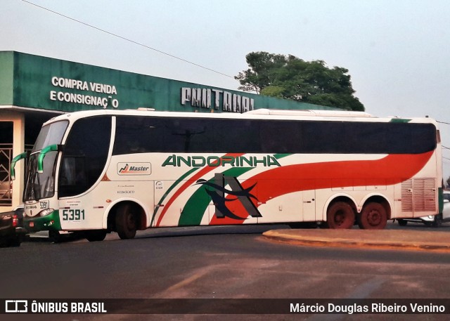 Empresa de Transportes Andorinha 5391 na cidade de Corumbá, Mato Grosso do Sul, Brasil, por Márcio Douglas Ribeiro Venino. ID da foto: 9742990.