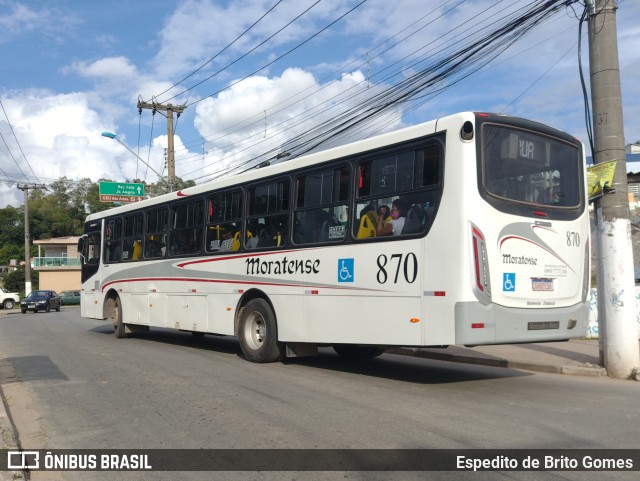 Auto Ônibus Moratense 870 na cidade de Francisco Morato, São Paulo, Brasil, por Espedito de Brito Gomes. Número da foto: #9741201.