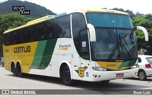 Empresa Gontijo de Transportes 17350 na cidade de Sabará, Minas Gerais, Brasil, por Ruan Luiz. Número da foto: #9741956.