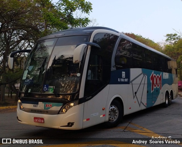 Auto Viação 1001 RJ 108.1087 na cidade de São Paulo, São Paulo, Brasil, por Andrey  Soares Vassão. Número da foto: #9741075.