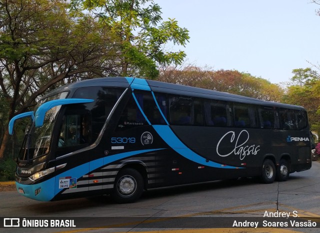 Empresa de Ônibus Nossa Senhora da Penha 53019 na cidade de São Paulo, São Paulo, Brasil, por Andrey  Soares Vassão. ID da foto: 9741041.