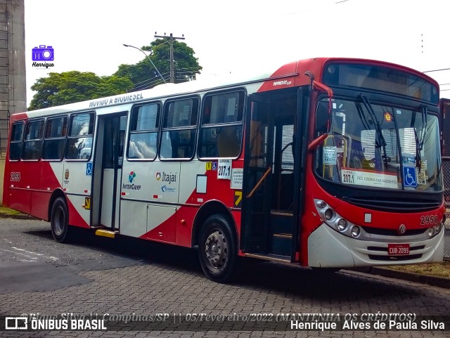 Itajaí Transportes Coletivos 2958 na cidade de Campinas, São Paulo, Brasil, por Henrique Alves de Paula Silva. ID da foto: 9740914.