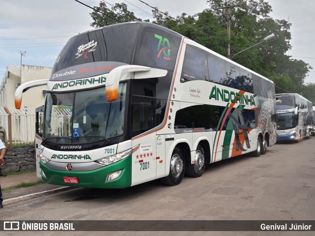 Empresa de Transportes Andorinha 7001 na cidade de Corumbá, Mato Grosso do Sul, Brasil, por Genival Júnior. Número da foto: #9742722.