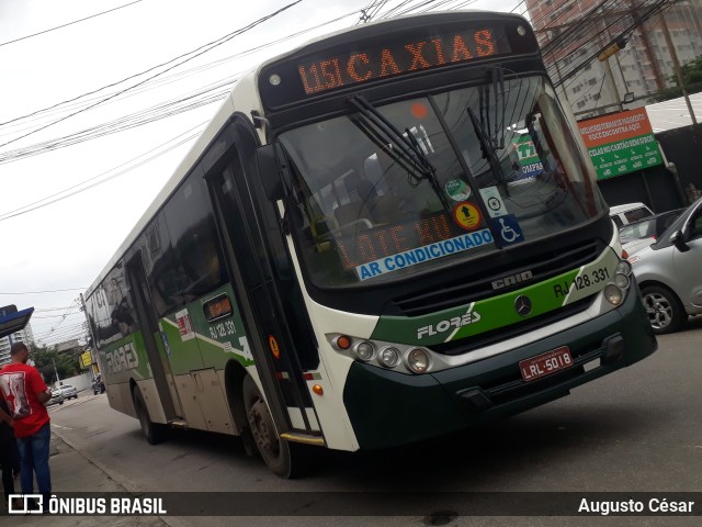 Transportes Flores RJ 128.331 na cidade de Nova Iguaçu, Rio de Janeiro, Brasil, por Augusto César. Número da foto: #9742168.