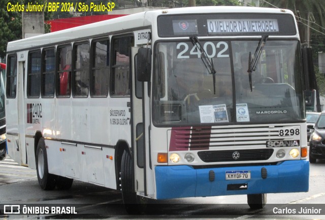Ônibus Particulares 8298 na cidade de São Paulo, São Paulo, Brasil, por Carlos Júnior. Número da foto: #9741458.