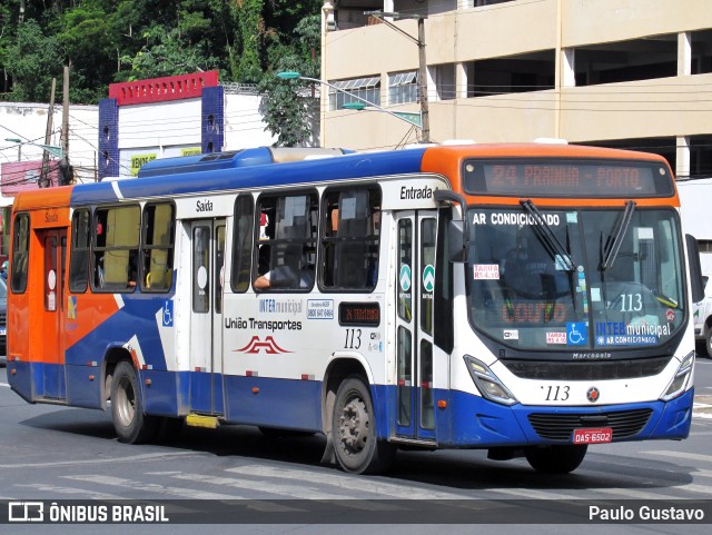 União Transportes 113 na cidade de Cuiabá, Mato Grosso, Brasil, por Paulo Gustavo. ID da foto: 9741584.