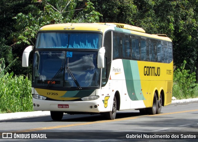 Empresa Gontijo de Transportes 17355 na cidade de Itajuípe, Bahia, Brasil, por Gabriel Nascimento dos Santos. Número da foto: #9742669.