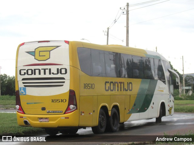 Empresa Gontijo de Transportes 18510 na cidade de Pirapora, Minas Gerais, Brasil, por Andrew Campos. ID da foto: 9746595.