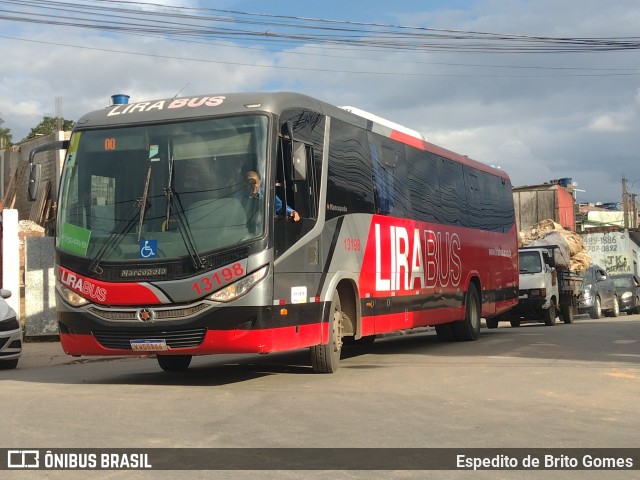 Lirabus 13198 na cidade de Francisco Morato, São Paulo, Brasil, por Espedito de Brito Gomes. Número da foto: #9743988.