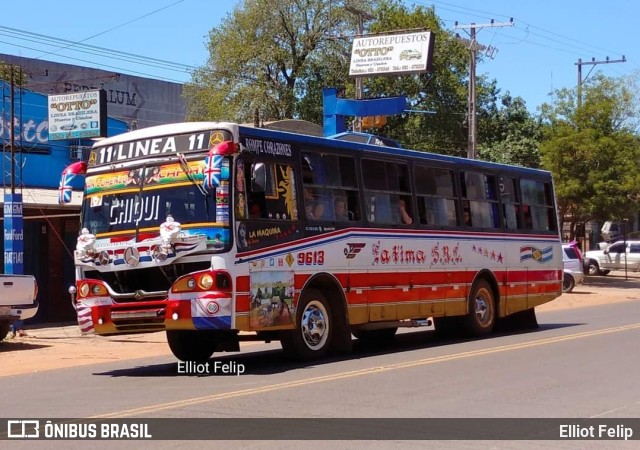 Empresa De Transporte Fátima S.R.L. Linea 11 9613 na cidade de San Lorenzo, Central, Paraguai, por Elliot Felip. Número da foto: #9746080.