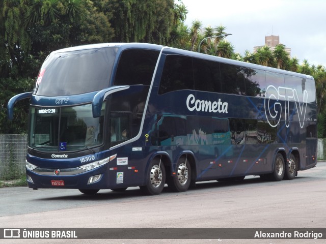 Viação Cometa 18300 na cidade de Curitiba, Paraná, Brasil, por Alexandre Rodrigo. ID da foto: 9744944.