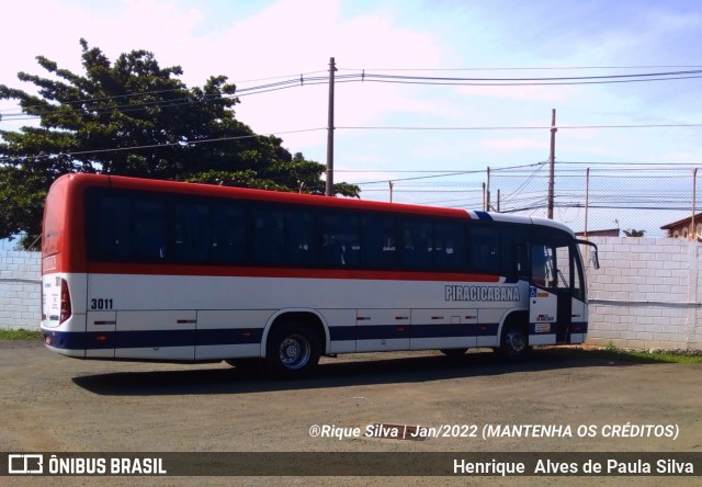 Viação Piracicabana 3011 na cidade de Campinas, São Paulo, Brasil, por Henrique Alves de Paula Silva. Número da foto: #9744564.