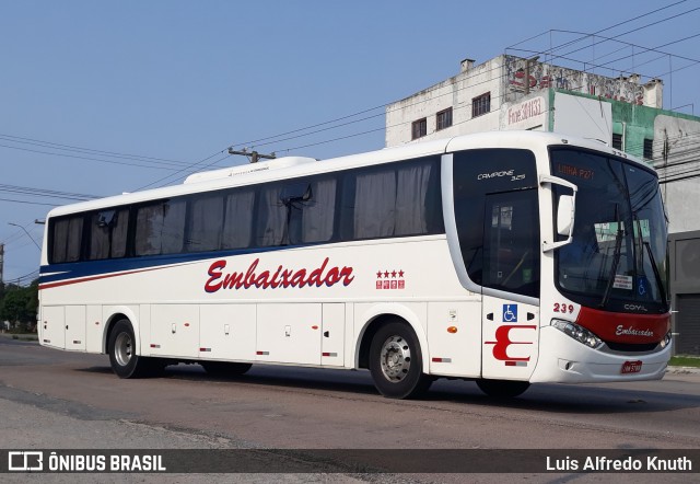 Expresso Embaixador 239 na cidade de Rio Grande, Rio Grande do Sul, Brasil, por Luis Alfredo Knuth. Número da foto: #9744037.