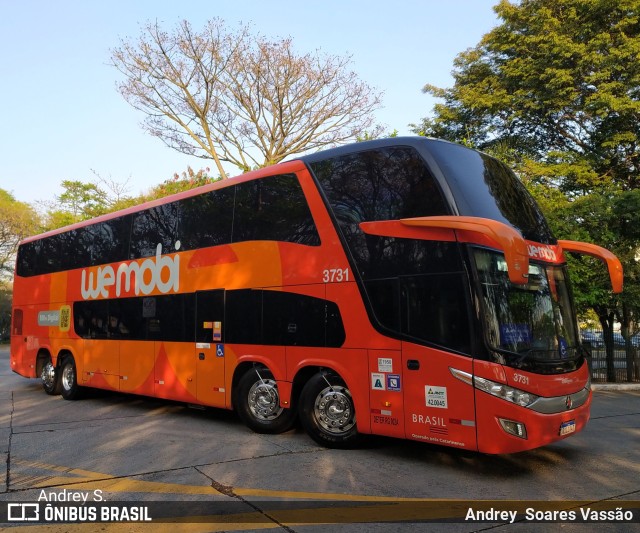 Auto Viação Catarinense 3731 na cidade de São Paulo, São Paulo, Brasil, por Andrey  Soares Vassão. Número da foto: #9744225.