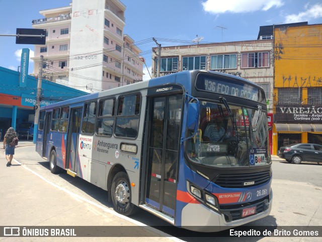 Auto Ônibus Moratense 26.061 na cidade de Franco da Rocha, São Paulo, Brasil, por Espedito de Brito Gomes. ID da foto: 9744013.