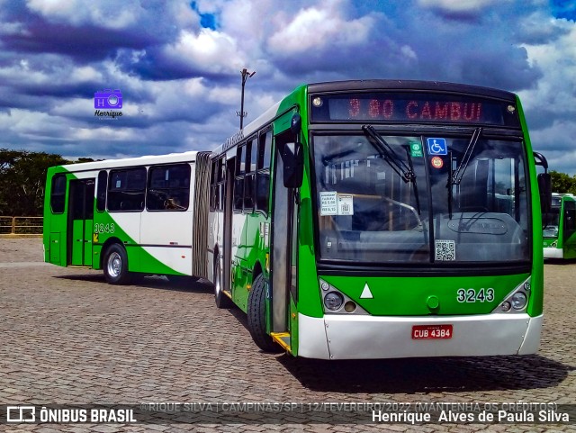VB Transportes e Turismo 3243 na cidade de Campinas, São Paulo, Brasil, por Henrique Alves de Paula Silva. Número da foto: #9748617.
