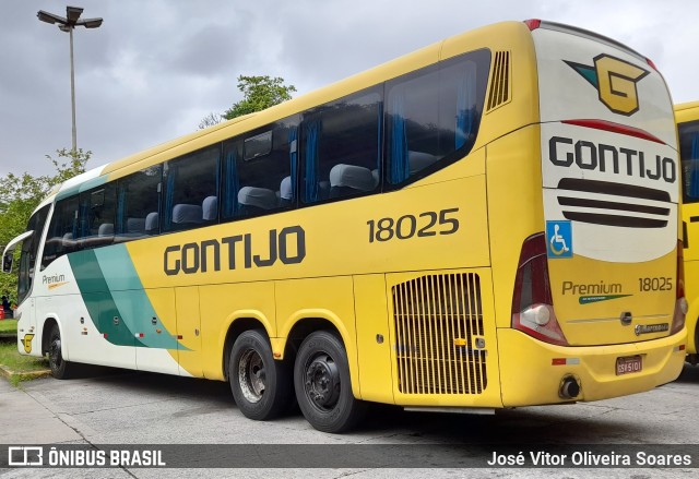 Empresa Gontijo de Transportes 18025 na cidade de São Paulo, São Paulo, Brasil, por José Vitor Oliveira Soares. ID da foto: 9747323.