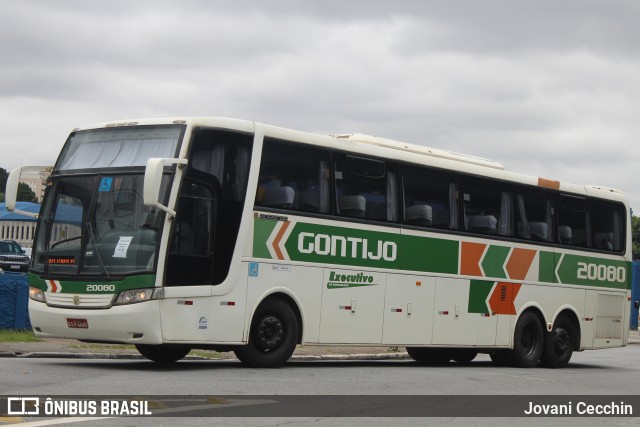 Empresa Gontijo de Transportes 20080 na cidade de São Paulo, São Paulo, Brasil, por Jovani Cecchin. ID da foto: 9750028.