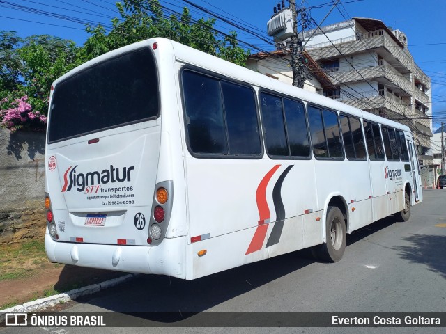 Sigmatur Transportes e Turismo 26 na cidade de Cariacica, Espírito Santo, Brasil, por Everton Costa Goltara. Número da foto: #9747582.