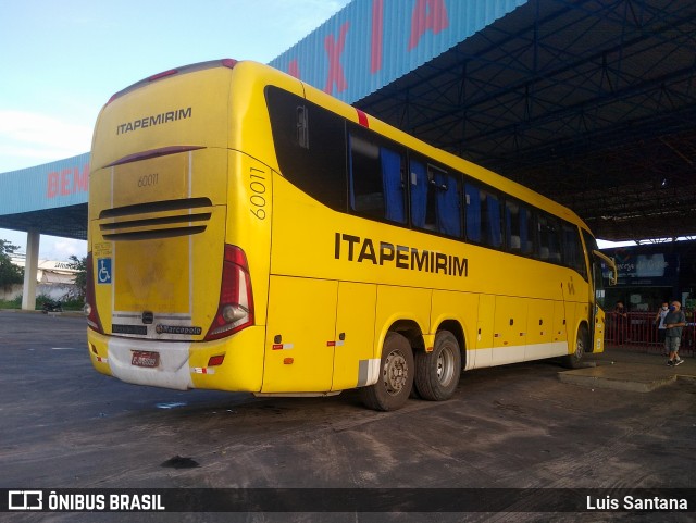 Viação Itapemirim 60011 na cidade de Caxias, Maranhão, Brasil, por Luis Santana. ID da foto: 9748463.