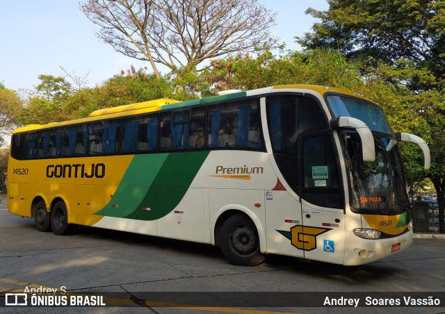 Empresa Gontijo de Transportes 14520 na cidade de São Paulo, São Paulo, Brasil, por Andrey  Soares Vassão. ID da foto: 9749295.