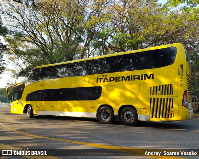 Viação Itapemirim 20059 na cidade de São Paulo, São Paulo, Brasil, por Andrey  Soares Vassão. Número da foto: #9747691.