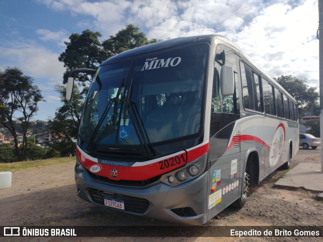 Viação Mimo 20201 na cidade de Francisco Morato, São Paulo, Brasil, por Espedito de Brito Gomes. Número da foto: #9748800.