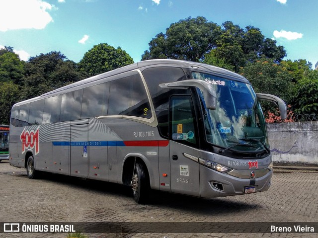 Auto Viação 1001 RJ 108.1105 na cidade de Campos dos Goytacazes, Rio de Janeiro, Brasil, por Breno Vieira. ID da foto: 9749901.